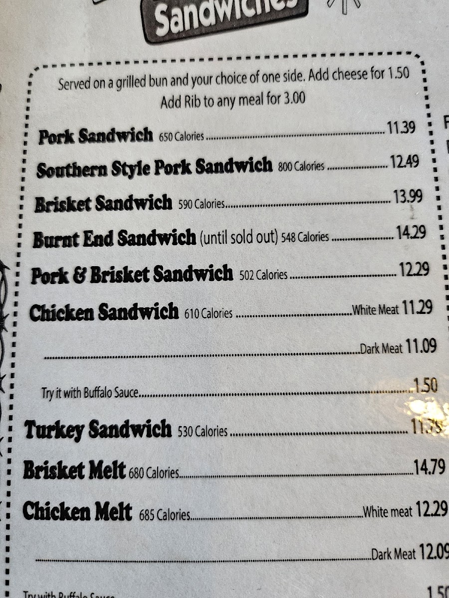 Menu Bandana's Bar-B-Q Mt. Vernon Il-9